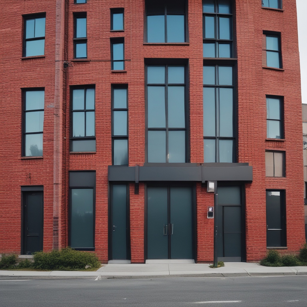 A modern manufacturing company facade